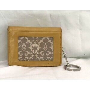 Hobo International Wallet Womens‎ Leather Keychain ID Card Holder Floral Lining